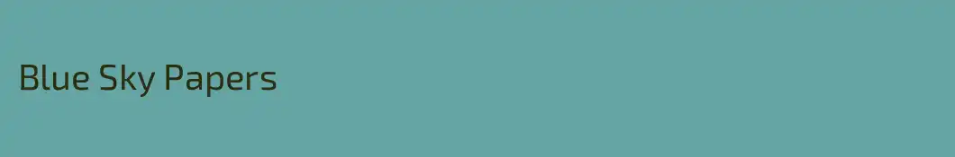 Blue Sky Papers